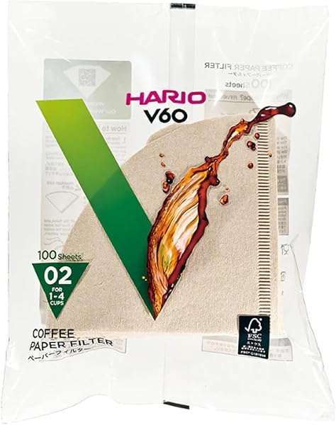Hario V60 02 Dripper Filtresi Natürel (100 adet)