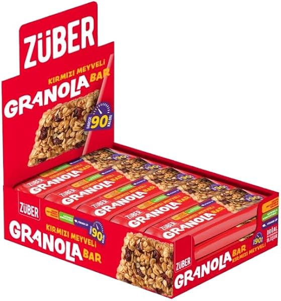 Züber Kırmızı Meyveli Granola Bar 25g x 15 Adet
