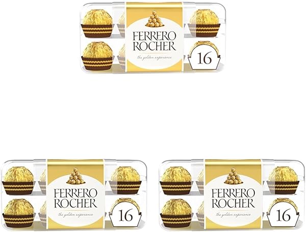 Ferrero Rocher Çikolata 16'lı 200 Gr (3 paketi)