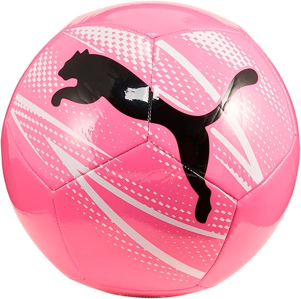 PUMA ATTACANTO Graphic Unisex Yetişkin Futbol Topu, Poison Pink-White-Black, 5