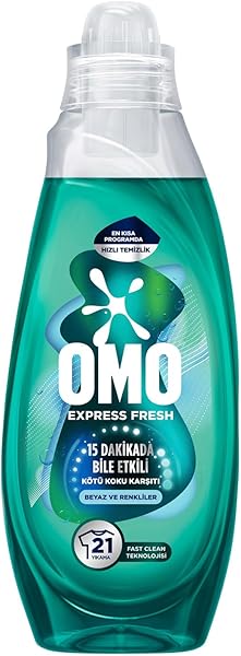 Omo Express Fresh Kötü Koku Karşıtı Renkliler&Beyazlar Sıvı Çamaşır Deterjanı 840 ml