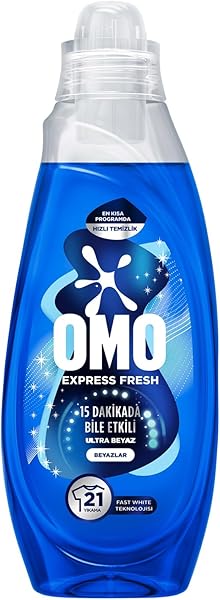 Omo Express Fresh Ultra Beyaz Sıvı Çamaşır Deterjanı 840 ml