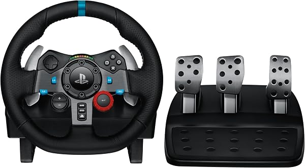 Logitech G 29 Driving Force Oyun Yarış Direksiyonu, İki Motorlu Güç Geri Bildirimi, 900° Direksiyon Alanı, Yarış Direksiyonu,