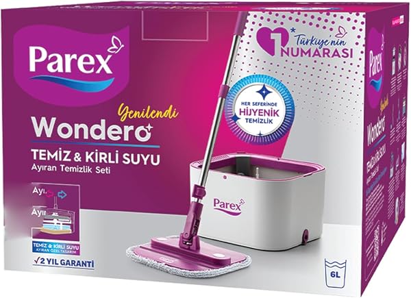 Parex Wondero Otomatik Temizlik Seti Yedek Mop Hediyeli