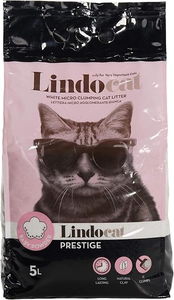 LindoCat Lindo Cat Bebek Pudralı İnce Taneli Kedi Kumu 5 Litre