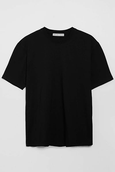 Grimelange Solo Erkek%100 Organik Pamuklu Kalın Dokulu Comfort Fit Bisiklet Yakalı T-shirt