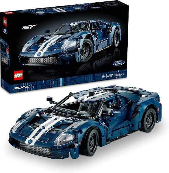 LEGO Technic 2022 Ford GT 42154 - Yetişkinler için Sergilenebilecek bir Supercar Modeli İçeren Sürükleyici bir Yaratıcı Model
