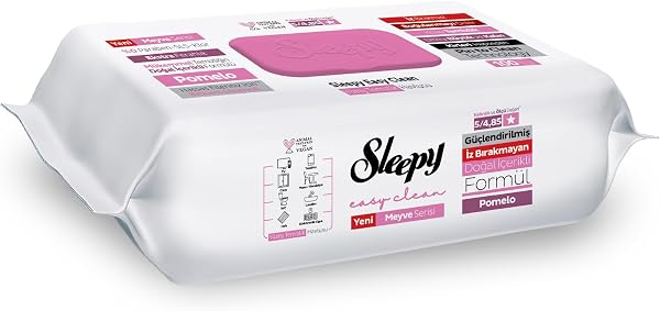 Sleepy Meyve Serisi Yüzey Temizlik Havlusu Mendili Pomelo 100 Yaprak