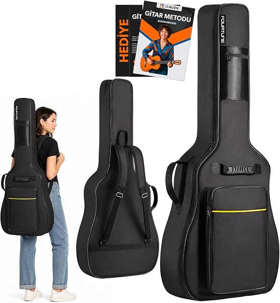 Fourtune Atlas Elektro Gitar Kılıfı Kalın Taşıma Çantası (Eğitim Metodu Hediye)