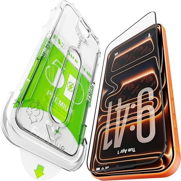 Epro iPhone 17 Pro Max ile Uyumlu Ekran Koruyucu, Ahize Korumalı Toz Önleyici Tam Kaplama, Hizalama Aparatlı Kolay Kurulum, T