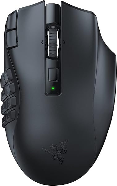 Razer Naga V2 HyperSpeed - Ergonomik Kablosuz MMO Oyun Faresi (19 Programlanabilir Düğme, HyperSpeed Kablosuz (2,4 GHz), Blue