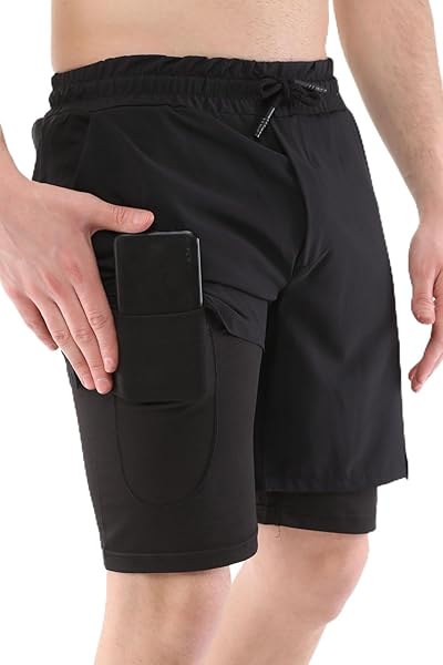 Ghassy Co. Erkek Running Hızlı Kuruma Micropolyester Arka Fermuar Cepli Ve Havlu Halkalı Antrenman Futbol Fitness Kısa Taytlı