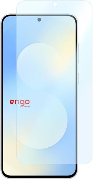 Engo Samsung Galaxy S25 Fe İle Uyumlu Ekran Koruyucu 9H Temperli Kırılmaz Esnek Nano Cam, Çizilmeye Dayanıklı Koruma, HD Şeff