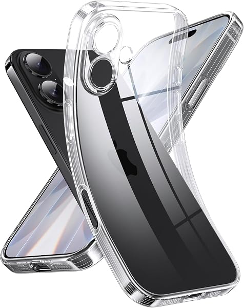 Ehr. iPhone 17 Uyumlu Kamera Korumalı Darbe Önleyici Arka Kapak, 2mm Kalınlaştırılmış Şeffaf Silikon Kılıf