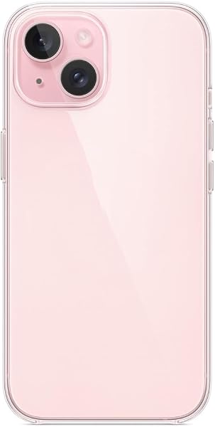 Coverzone iPhone 15 İle Uyumlu Yüksek Kalite Silikon Kılıf Süper Şeffaf ve pürüzsüz yüzeyli Silikon Kapak Şeffaf (İphone 15)