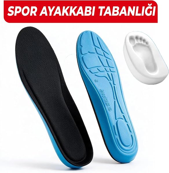 Memory Foam Ortopedik Ayakkabı Tabanlığı, Hafızalı Tabanlık, Yumuşak Sünger İç Taban, Darbe Emici, Günlük Yürüyüş, Spor, Koşu