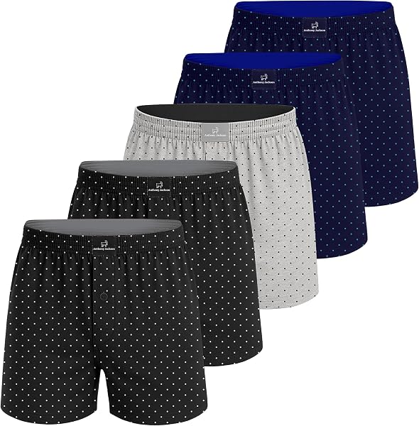 Anthony Jackson%100 Pamuk 5'li Kutu Premium Havlu Bel Erkek Boxer Valerio