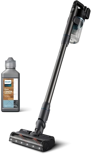 Philips 8000 Serisi Aqua Plus Kablosuz Dik Süpürge (XC8053/01) ve Philips Aqua Trio Uyumlu Zemin Temizleme Solüsyonu (XV1792/