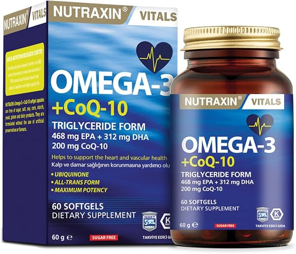 Nutraxin Omega 3 + CoQ-10 60 Soft Jel