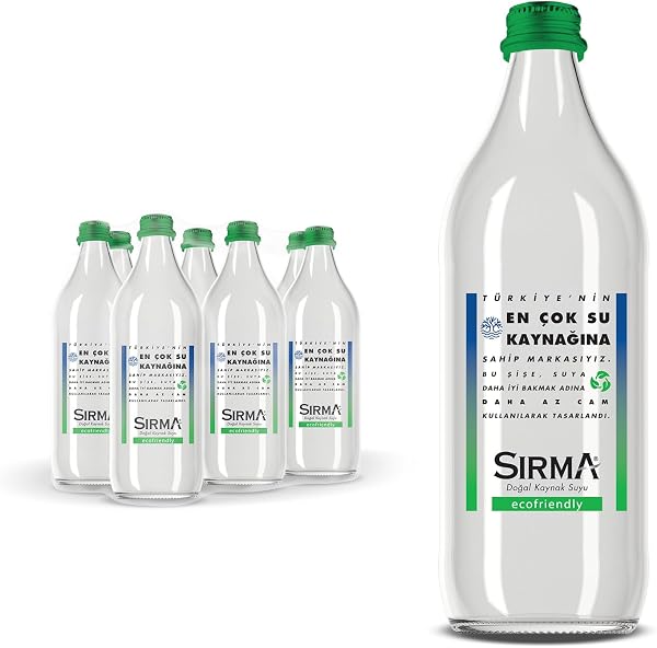 Sırma Ecofriendly Cam Şişe Su 6x750 ml