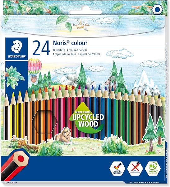Staedtler 185 C24 Noris Color Kuru Boya 24'lü