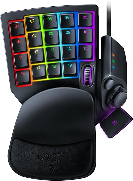 Razer Tartarus Pro - Oyun Tuş Takımı - Analog-optik düğmelere ve hızlı ateş moduna sahip oyun kumandası (32 programlanabilir 