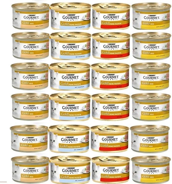 Gourmet Gold Kıyılmış Karışık Ezme Kedi Yaş Maması 24x85 gr