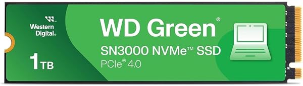Western Digital Green SN3000 NVMe 1 TB (5.000 MB/sn'ye kadar okuma 4.000 MB/sn'ye kadar yazma) - WDS100T4G0E
