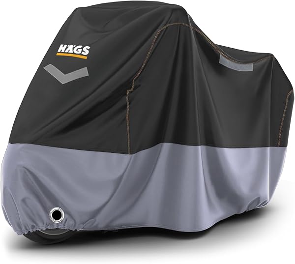 Haegs Motosiklet Brandası, Motor Kılıfı, Örtüsü Dış Mekan Motosiklet Örtüsü Su Geçirmez, Rüzgar, Toz Geçirmez, Motor Garaj Br