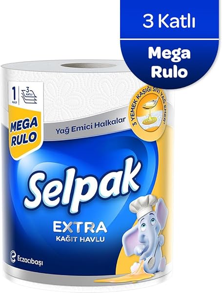 Selpak Yağ Emici Kağıt Havlu 1 Dev Rulo (1=3)