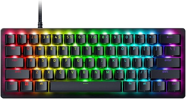 Razer Huntsman V3 Pro Mini -%60 Analog Optik E-Spor Klavyesi - Razer Snap Tap & Hızlı Ateş Tetikleyici (Kontrol Düğmesi, Doku