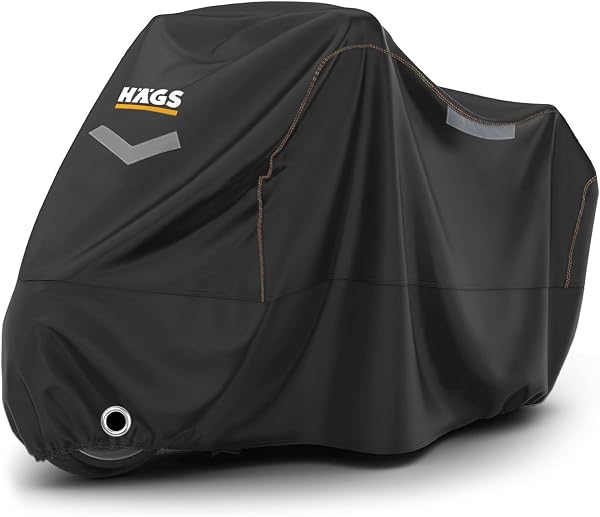 Haegs Motosiklet Brandası, Motor Kılıfı, Örtüsü Dış Mekan Motosiklet Örtüsü Su Geçirmez, Rüzgar, Toz Geçirmez, Motor Garaj Br