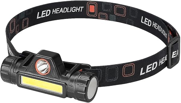 CATA 200 Lümen Mir Led Kafa Feneri Mini LED Far USB Şarj Edilebilir Ayarlanabilir Açı Su Geçirmez Hafif COB Kafa Lambası Dağ 