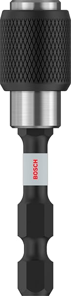 Bosch Professional Accessories 2608522320 Hızlı Kilit Uç Tutucu (Darbe Kontrolü, 1/4 İnç Altıgen Şaft, Maymuncuk Ve Tıklama)