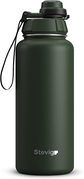 Stevig 1 Hand Leak-Proof Sızdırmaz Çelik Termos 1000 Ml Green ST-215