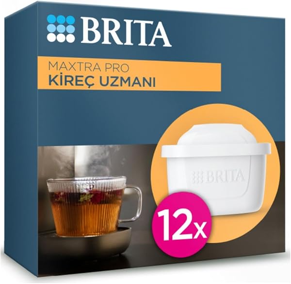 BRITA Maxtra Pro Kireç Uzmanı Yedek Su Arıtma Filtresi 12'li