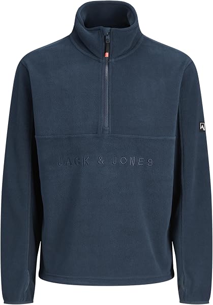 Jack Jones Jjalpes Half Zıp Fleece Jacket Aw25 Erkek Kahverengi Mont 12284828-15