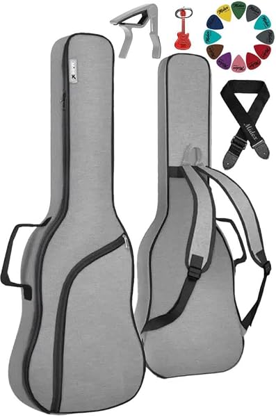 Midex ELC-40PAK Case Elektro Gitar Çantası Gigbag Su Geçirmez Kalın Kılıf (Çanta Askı Capo)