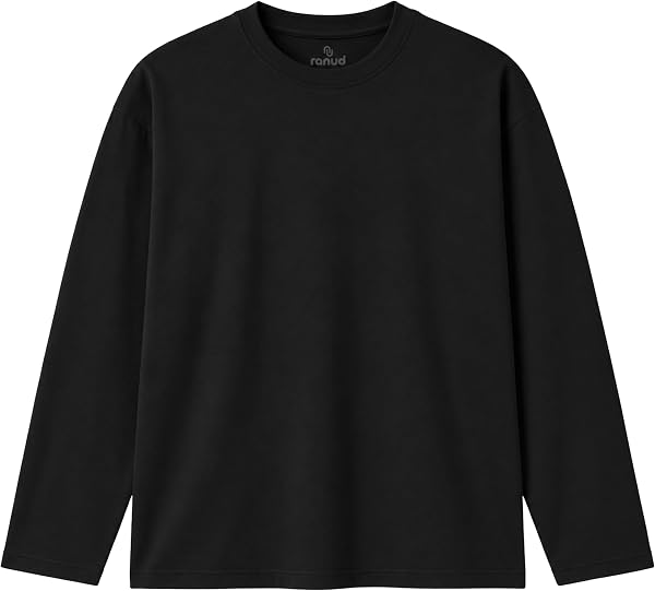 RANUD Erkek Oversize Uzun Kollu Tişört OEKO-TEX®%100 Pamuk | 230 GSM Pamuk Kumaş