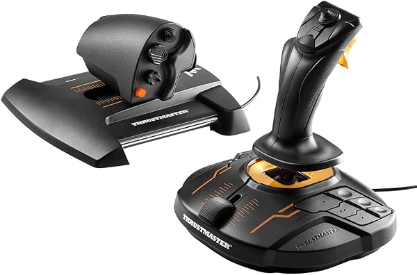 Thrustmaster T.16000M FCS HOTAS - PC İçin H.E.A.R.T Manyetik Hassasiyet Teknolojili Joystick ve Gaz Kolu Uçuş Kontrol Sistemi