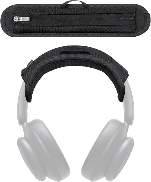 Kılıfbenim Universal Anker Soundcore Q45 Q35 Q30 Q20 Q20i Q20+ H30i Q11 Q11i Uyumlu Kafa Bandı Kılıf, Fermuarlı Başlık Pedi v